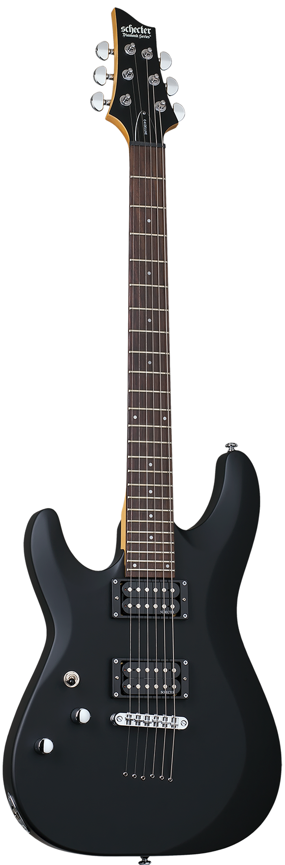 Schecter C-6 Deluxe Left Handed Electric Guitar - Satin Black