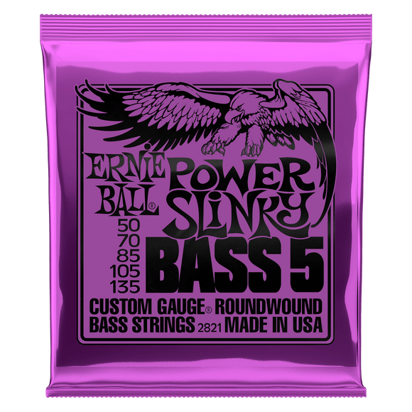 Ernie Ball Bass Strings Super Slinky for 5 String 50-135