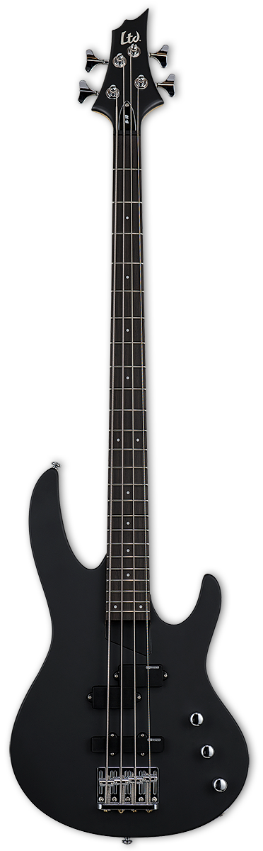 ESP Guitars LTD B-10 Bass Guitar Kit, Black Satin