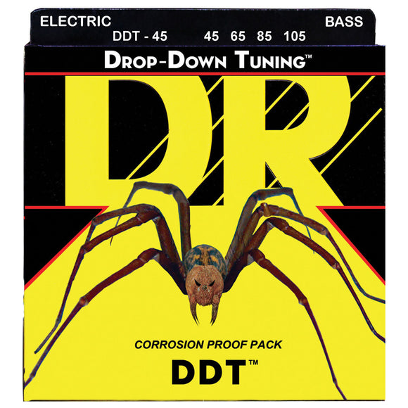 DR DDT-45 Drop Down Tuning Bass Strings - Medium, 45-105