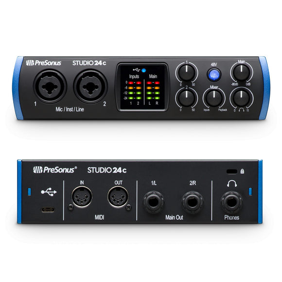 PreSonus Studio 24C 2x2 USB-C Audio Interface