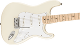 Squier Affinity Series Stratocaster, Maple Fingerboard, White Pickguard, Olympic White - Oxbow Audio Lab