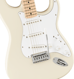 Squier Affinity Series Stratocaster, Maple Fingerboard, White Pickguard, Olympic White - Oxbow Audio Lab