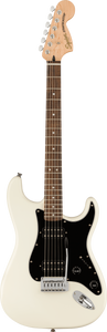 Squier Affinity Affinity Series Stratocaster HH, Laurel Fingerboard, Black Pickguard, Olympic White