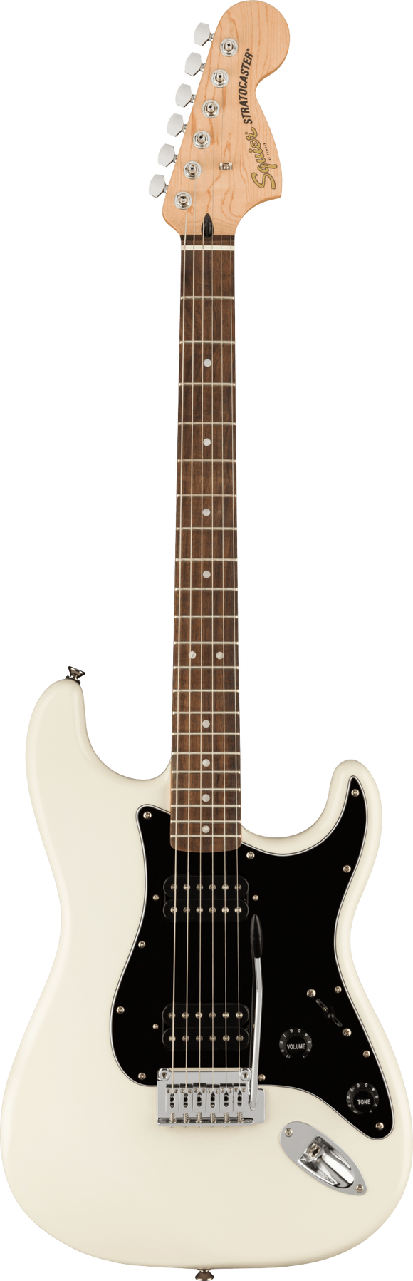 Squier Affinity Affinity Series Stratocaster HH, Laurel Fingerboard, Black Pickguard, Olympic White