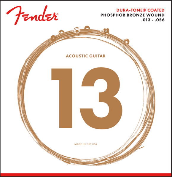 Fender 860M Phosphor Bronze Dura-Tone Coated 13-56