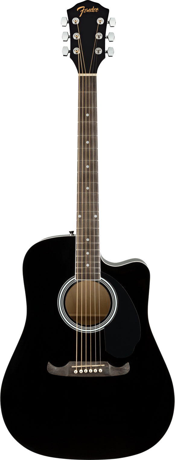 Fender FA-125CE Dreadnought, Walnut Fingerboard, Black