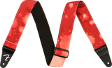 Fender Tie Dye Acid Wash Strap, Red, 2"