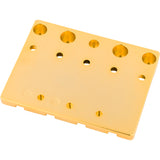 Fender HiMass 4-String Bass Bridge Assembly With Brass Saddles, Gold