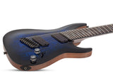 Schecter Omen Elite-8 Multiscale 8-String Electric Guitar, See-Thru Blue Burst