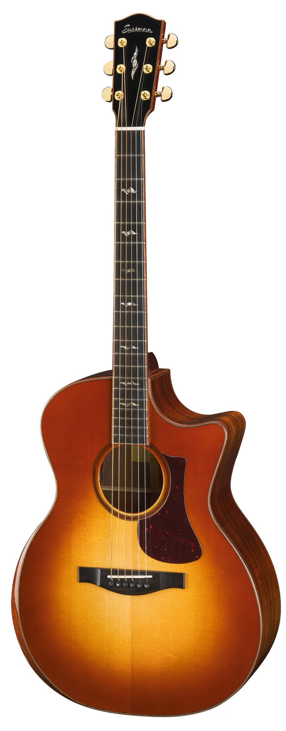 Eastman Guitars AC522CE-GB Grand Auditorium Acoustic Guitar, Hardshell Case - Goldburst