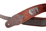 Right On! Straps Smooth Brown Guitar Strap - Oxbow Audio Lab