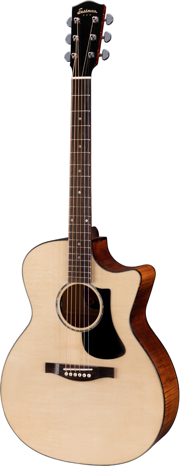 Eastman Guitars PCH3-GACE-TBK Grand Auditorium Acoustic Guitar, Hardshell Case