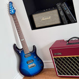 Ernie Ball Music Man Petrucci 7 String Piezo, Limited Edition Blue Dawn
