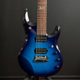 Ernie Ball Music Man Petrucci 7 String Piezo, Limited Edition Blue Dawn