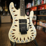 Kramer NightSwan, Vintage White with Aztec Graphic (Pre-Owned)