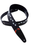 Right On! CAT Black Guitar Strap, Black