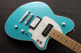 Reverend Guitars Chris Freeman Signature Electric Guitar, Turquoise Sparkle
