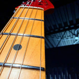 Fender American Ultra Luxe Stratocaster, Plasma Red Burst