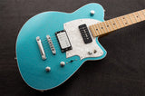 Reverend Guitars Chris Freeman Signature Electric Guitar, Turquoise Sparkle