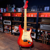 Fender American Ultra Luxe Stratocaster, Plasma Red Burst