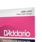 D'Addario EJ23 Phosphor Bronze Acoustic Strings, Super Light 9-45
