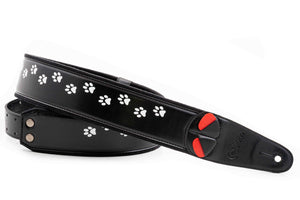 Right On! CAT Black Guitar Strap, Black