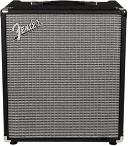 Fender Rumble 100 V3 Bass Amplifier Combo, Black/Silver