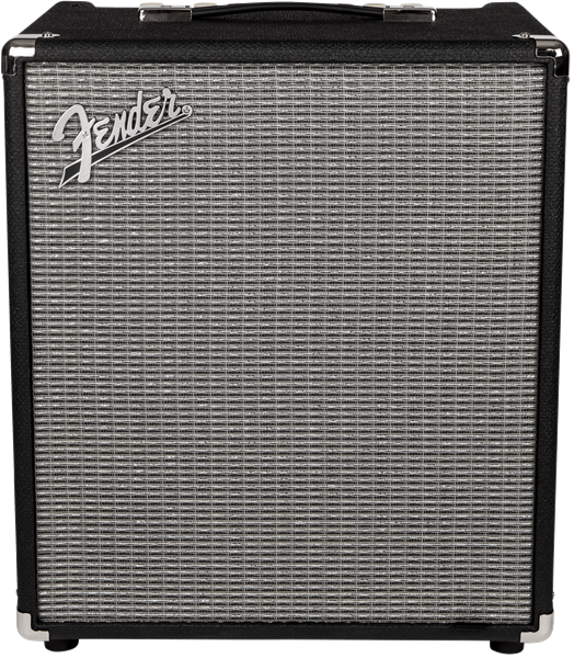 Fender Rumble 100 V3 Bass Amplifier Combo, Black/Silver