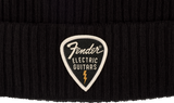 Fender Pick Patch Ribbed Beanie, Black