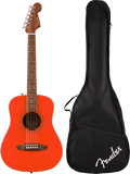 Fender California Standard Redondo Mini with Bag, Spruce Top, Fiesta Red