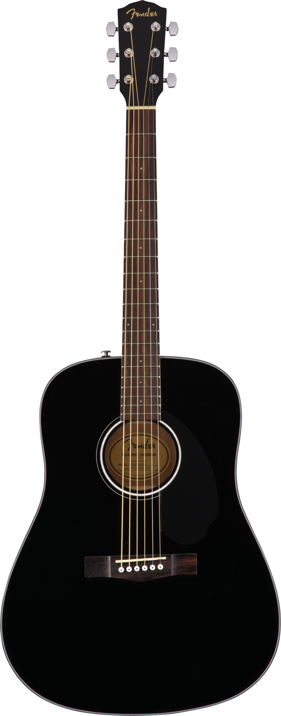 Fender CD-60S Dreadnought, Walnut Fingerboard, Black