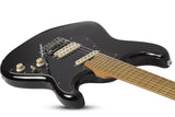 Schecter MV-6 Solidbody Electric Guitar, Gloss Black