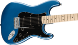 Squier Affinity Series Stratocaster, Maple Fingerboard, Black Pickguard, Lake Placid Blue