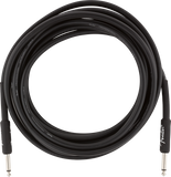 Fender Professional Series Instrument Cable, Straight/Straight, 15', Black