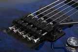 Schecter Omen Elite-6 Floyd Rose Electric Guitar, See-Thru Blue Burst