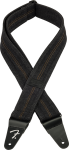 Fender x Wrangler Denim Strap, Washed Black Stitch