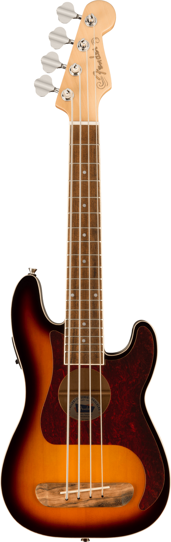 Fender Fullerton Precision Bass Uke, Walnut Fingerboard, Tortoiseshell Pickguard, 3-Color Sunburst