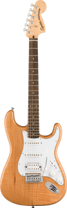 Squier FSR Affinity Series Stratocaster HSS, Laurel Fingerboard, White Pickguard, Natural