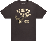 Fender Wings To Fly T-Shirt, Vintage Black