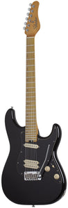 Schecter MV-6 Solidbody Electric Guitar, Gloss Black