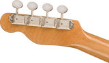 Fender Fullerton Tele Uke, Walnut Fingerboard, White Pickguard, Lake Placid Blue