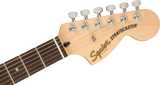 Squier FSR Affinity Series Stratocaster HSS, Laurel Fingerboard, White Pickguard, Ice Blue Metallic