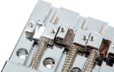 Fender HiMass 4-String Bass Bridge Assembly With Brass Saddles, Chrome