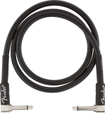 Fender Professional Series Instrument Cables, Angle/Angle, 3', Black