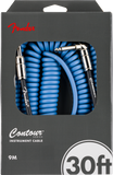 Fender Contour 30' Coiled Cable, Lake Placid Blue - Oxbow Audio Lab