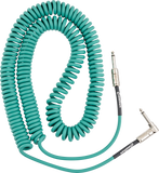 Fender Contour 30' Coiled Cable, Sherwood Green - Oxbow Audio Lab