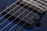 Schecter Omen Elite-6 Floyd Rose Electric Guitar, See-Thru Blue Burst