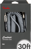 Fender Contour 30' Coiled Cable, Inca Silver - Oxbow Audio Lab