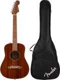 Fender California Standard Redondo Mini with Bag, Spruce Top, Natural Sapele